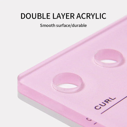 GLAMLASH Eyelash Extension Glue Pallet: Acrylic Board for False Lashes - Makeup Tool Holder