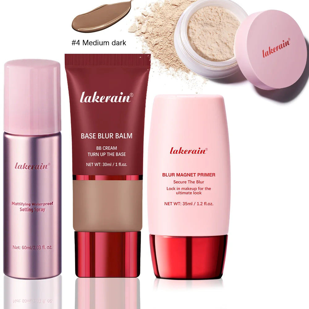 Ultimate Blurring Setting Powder Kit — Travel Size Primer, Waterproof Spray & Oil Control