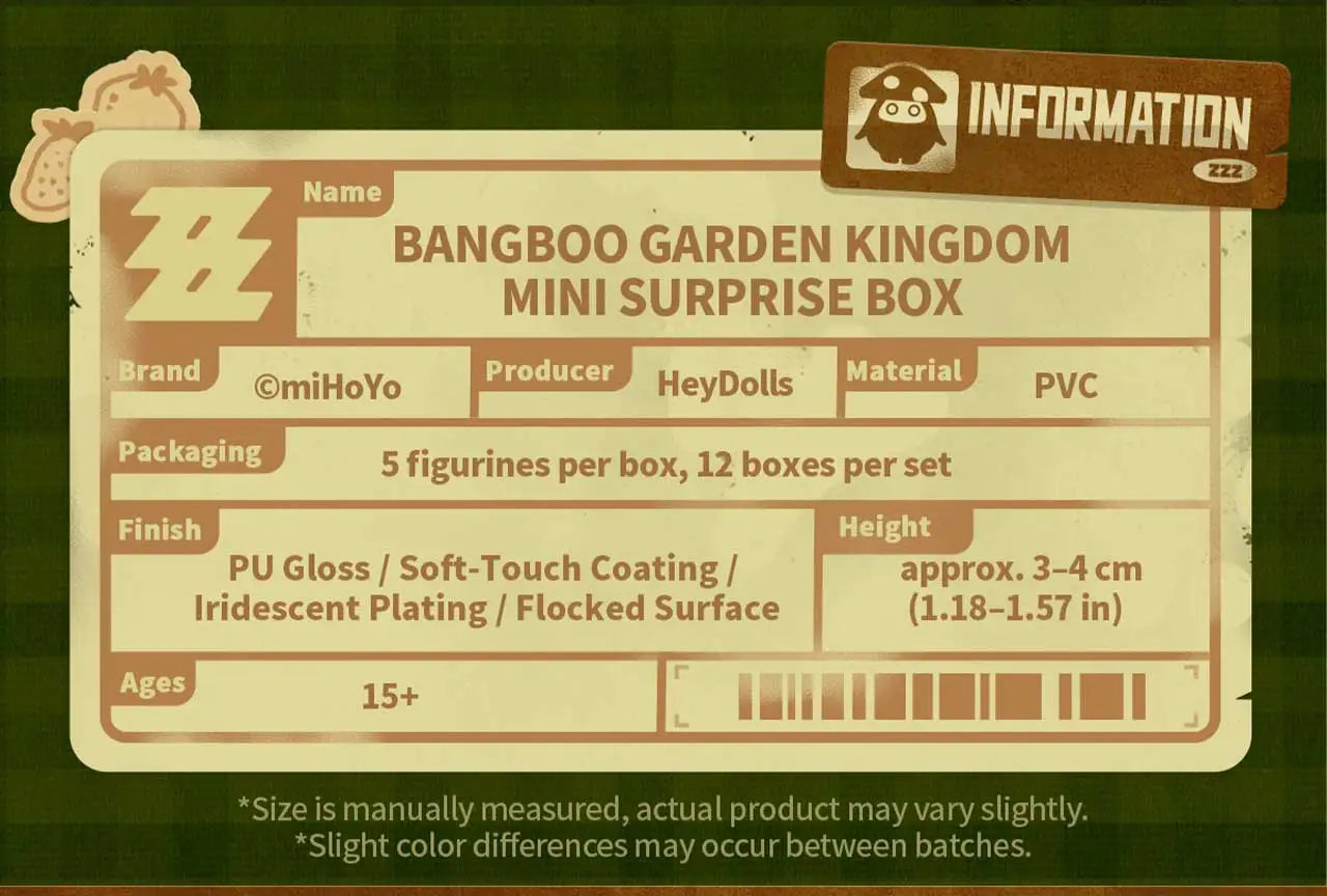 Zenless Zone Zero Bangboo Garden Kingdom Mini Surprise Box – miHoYo Collectible Toy
