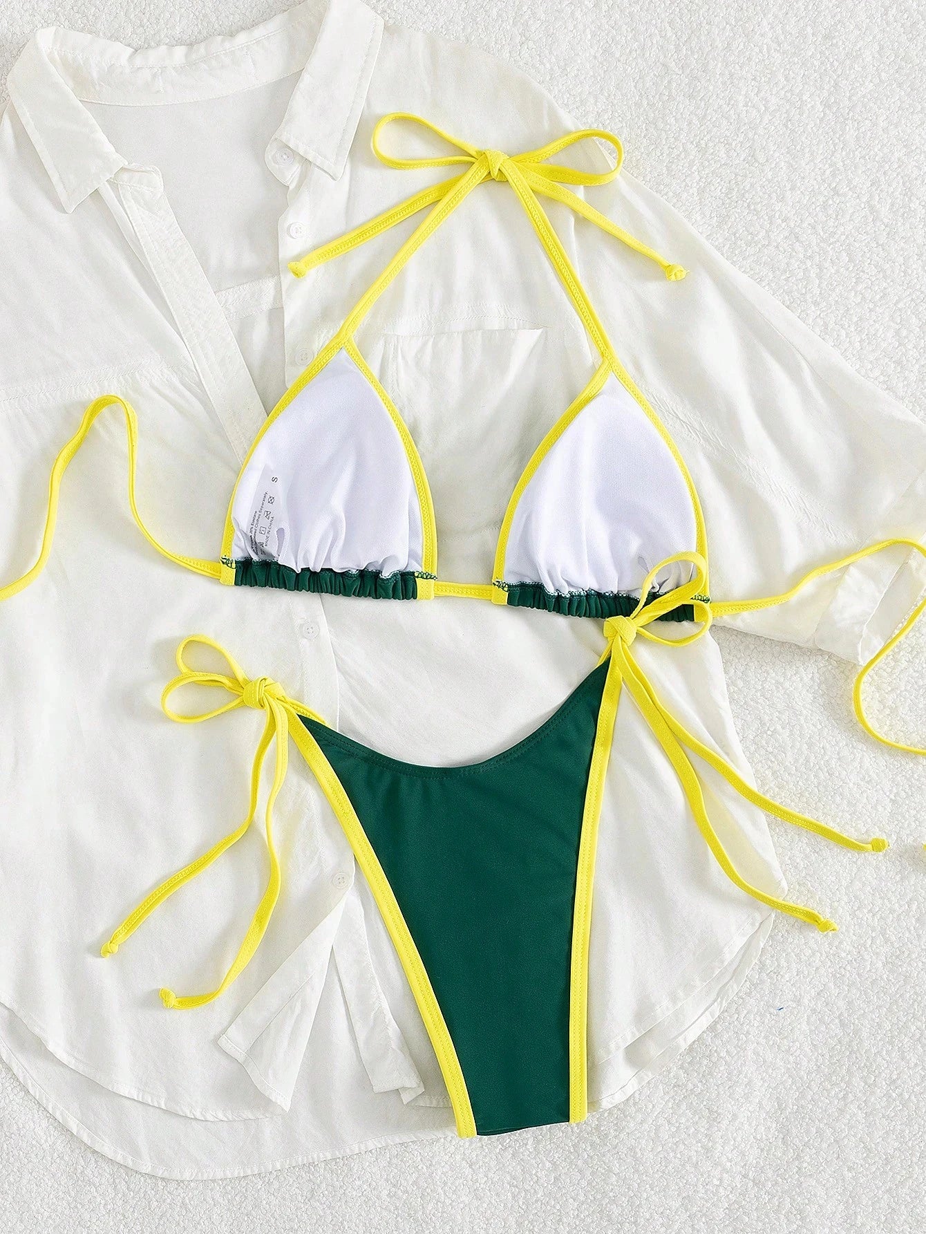 Sexy Contrast Color Micro Bikini Set 2026 – Women’s 2-Piece Mini Thong Swimwear Bathing Suit Beach Bikini Separates