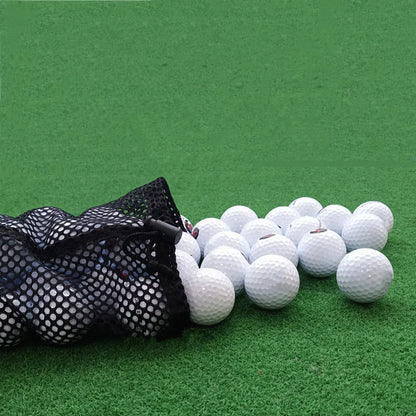 Lightweight Sports Mesh Golf Ball Carrying Bag – Nylon Drawstring Storage Pouch for 16/32/56 Balls, Durable Golf Practice and Training Ball Bag
