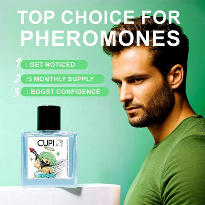 Cupid Hypnosis Pheromone Cologne for Men — Long-Lasting Body Mist, Attractive Fragrance for Dating & Flirting