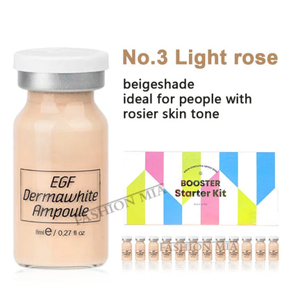 8ml BB Cream Glow Serum Ampoule – Niacinamide & Peptide Moisturizing Foundation with Hyaluronic Acid for Facial Skin Care