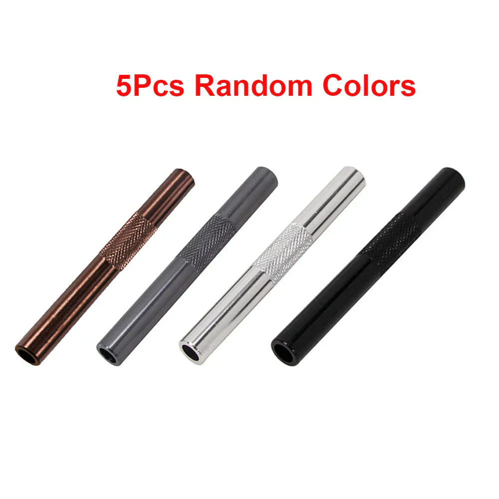 Metal Straw & Smoking Pipe — Portable Aluminium Alloy Tube Gadget for Men, Cigarette Accessory
