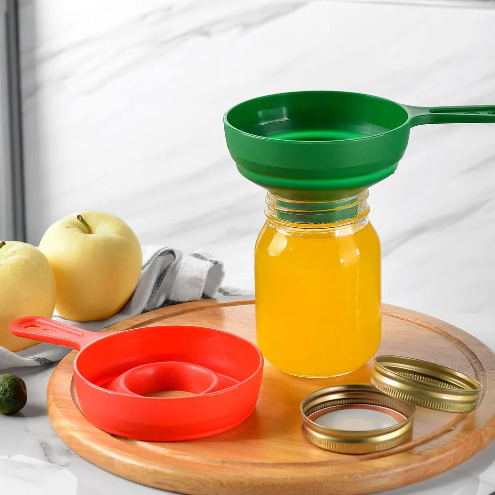Portable Collapsible Telescopic Funnel - Plastic Folding Telescopic Funnel for Liquid Filling, Wide Mouth Kitchen Tool