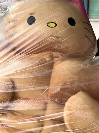 Sanrio Kawaii Hello Kitty Muscle Plush – Funny Chest Abdominal Boyfriend Pillow & Pom Pom Purin Doll, Christmas Gift