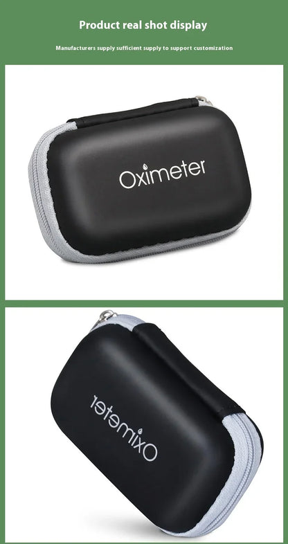 JUSTLANG Oximeter Storage Box – Tool Bag Pouch for Travel Essentials, Protective Kit with Organized Layout