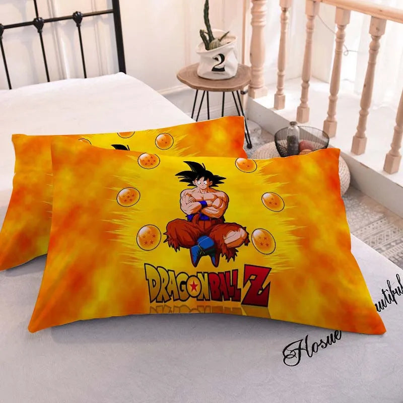 DRAGON BALL Anime Pillowcase – Cute Printed Pillow Cover for Comfortable Home Bedding & Gifts