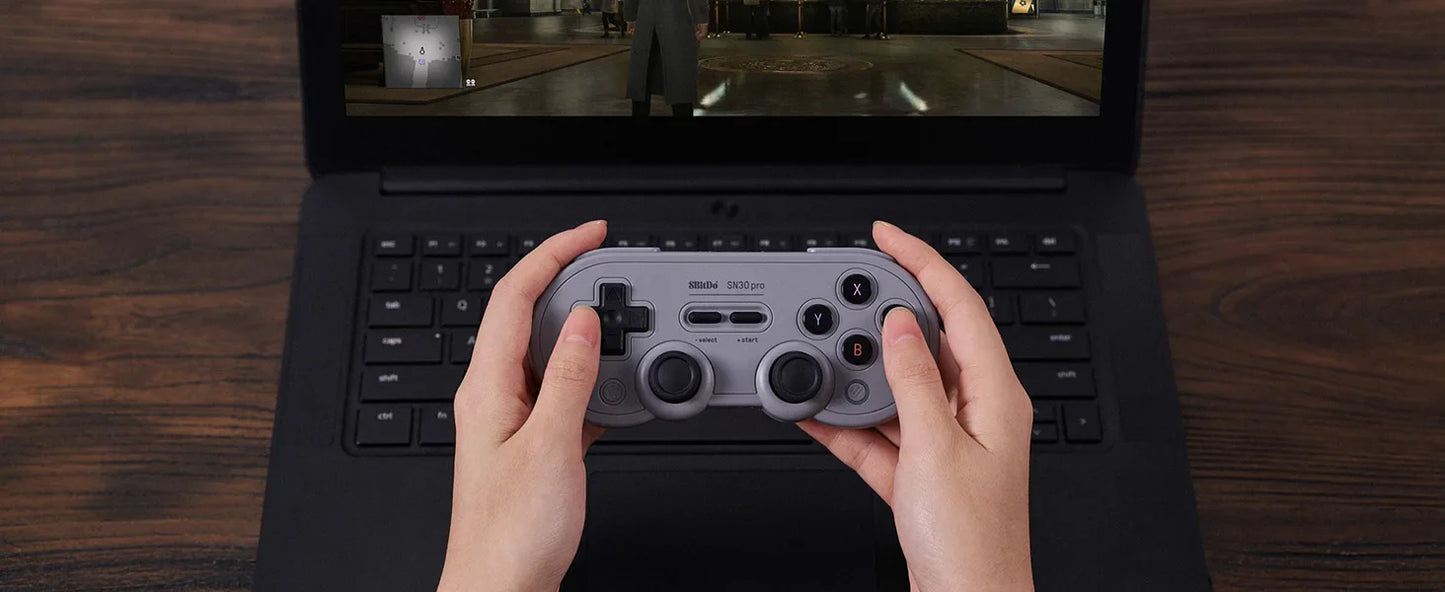 8Bitdo SN30 Pro Bluetooth Wireless Gaming Controller – Hall Effect, Compatible with Switch, MacOS, Android, Raspberry Pi, Windows, and Steam
