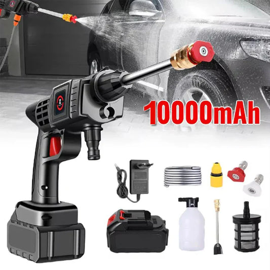 Household Wireless High-Pressure Car Washing Machine - EU High-Pressure Water Gun for Efficient and Convenient Car Cleaning