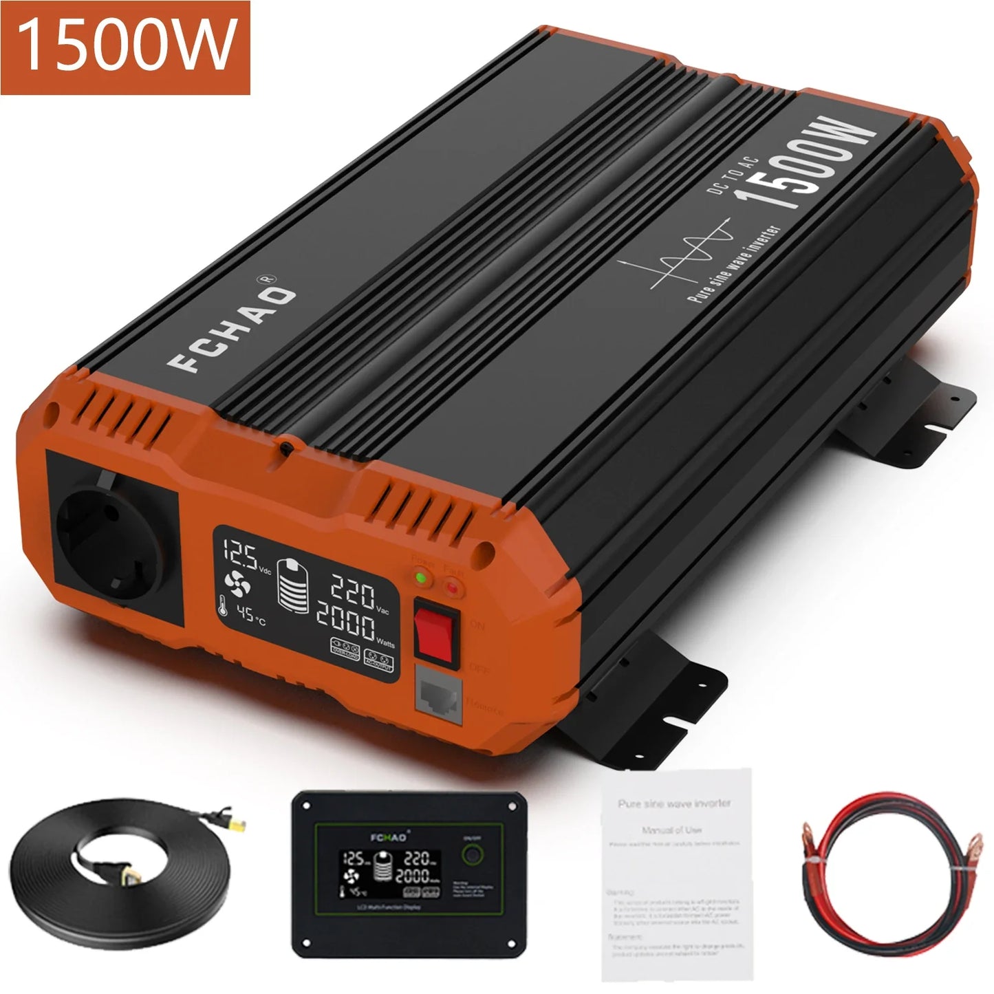 High Power Pure Sine Wave Inverter — 7000W DC to AC 220V/230V Converter for Home, RV & Off-Grid