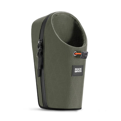 ROCKBROS Folding Bike Water Bottle Bag - Front Frame Storage Bag for Bicycles, Brompton Bikes & Electric Scooters