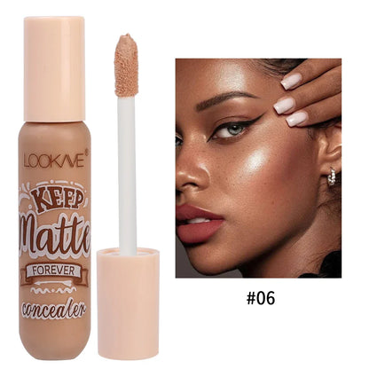 Waterproof Matte Liquid Concealer – Moisturizing Cream for Acne, Dark Circles, Face Contouring & Foundation Makeup