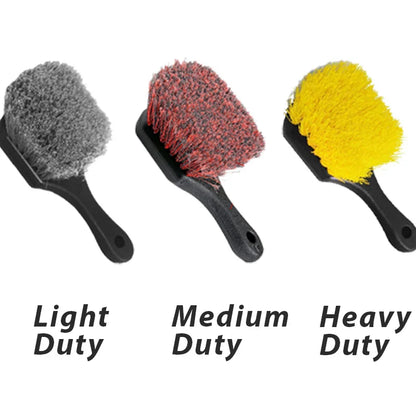 Car Wheel & Tire Brush: Soft Bristle Brush for Rim and Exterior Surfaces - Efficiently Cleans Tires, Releases Dirt and Grime