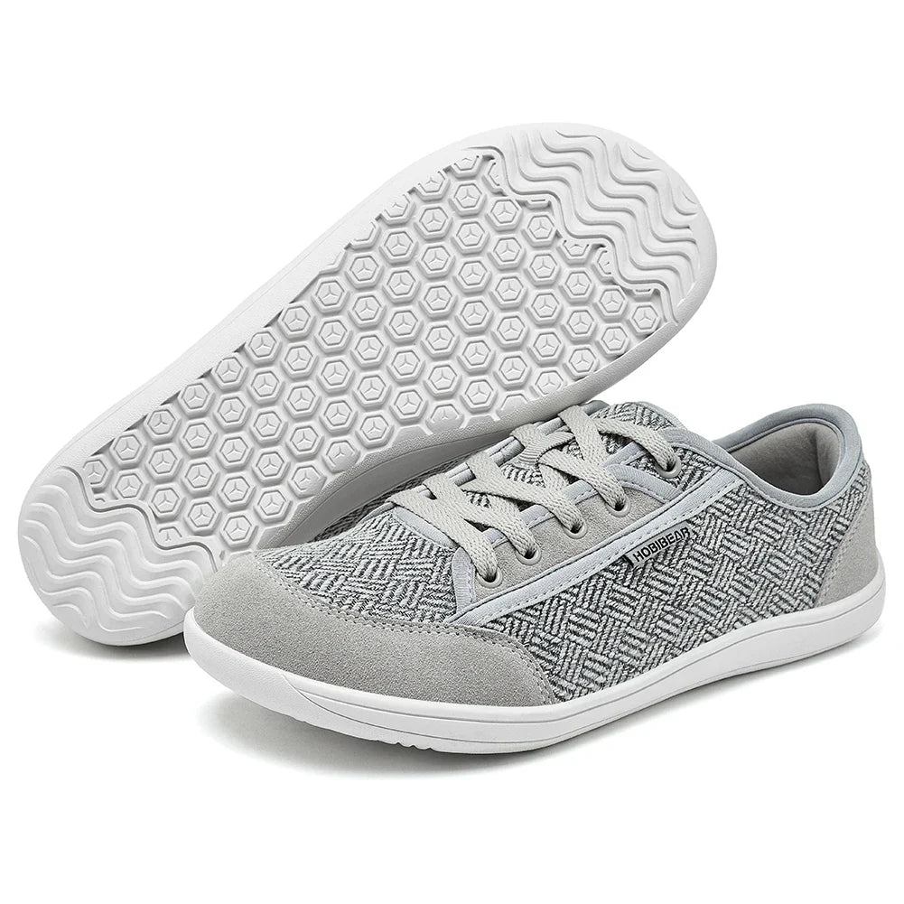 HOBIBEAR Barefoot Shoes for Men & Women | Zero Drop, Wide Toe Minimalist Cowhide Leather Sneakers