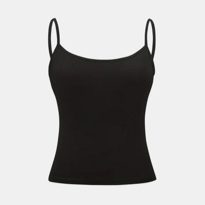 Women’s Slim Strap Tank Top – Breathable Summer Sleeveless Casual Top