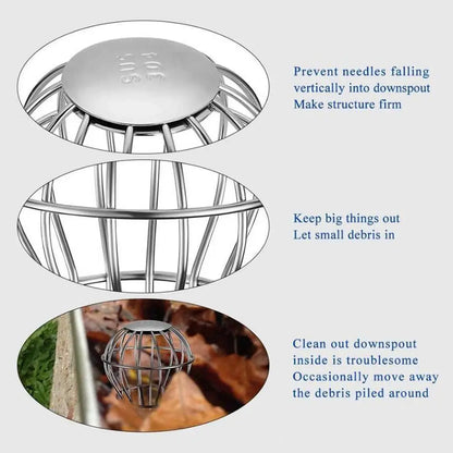 Gutter Balloon Guard Filter Strainer - Downspout Leaf Protection to Prevent Clogging