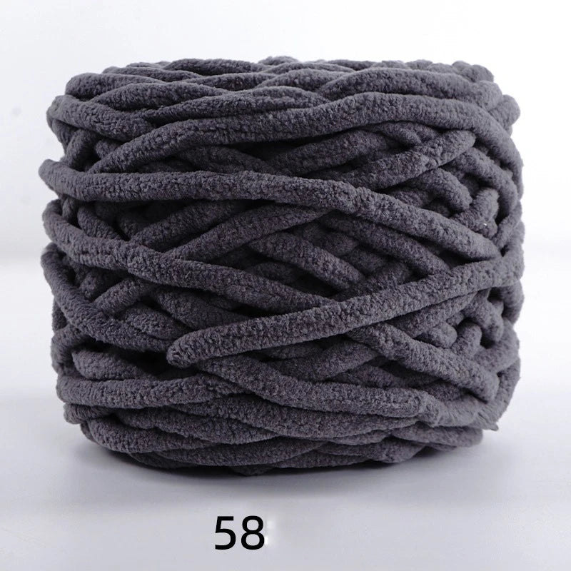 3PCS 300g Soft Chenille Knitting Yarn – Thick Ice Strip Cotton Wool Yarn for DIY Handmade Blankets, Scarves & Craft Projects