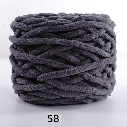3PCS 300g Soft Chenille Knitting Yarn – Thick Ice Strip Cotton Wool Yarn for DIY Handmade Blankets, Scarves & Craft Projects