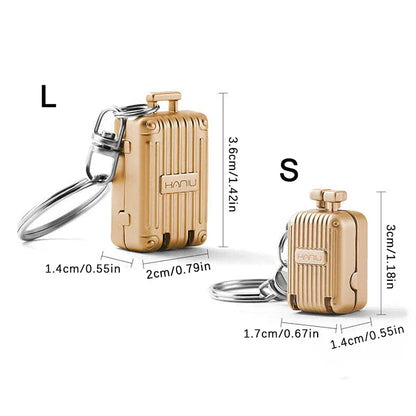 Exquisite Luggage Keychain Nail Cutter – Foldable Stainless Steel Nail Clippers, Rotary Toenail & Fingernail Manicure Trimmer