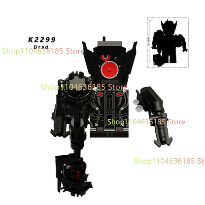 KDL Skibidi Toilet Man Anime Block Figures – TVMan, Titan, Cameraman & Speakerman Model Toy Gift for Kids