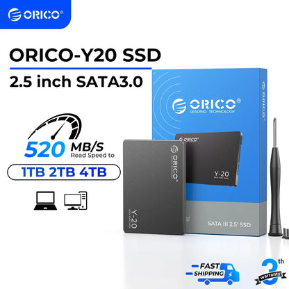ORICO SATA III SSD 2.5” — 512GB-4TB 3D NAND Internal Solid State Drive Up to 550MB/s for PC & Laptop Upgrade