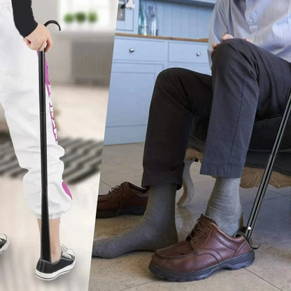 Clothing Aids Dressing Tool – Detachable Long Shoe & Sock Helper with Multifunction Shoe Horn Assistance