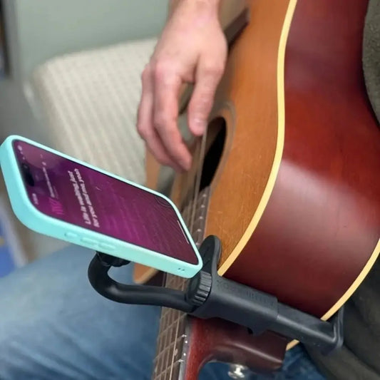 Adjustable Magnetic Guitar Phone Holder — Non-Slip Clip Stand for Stable Support