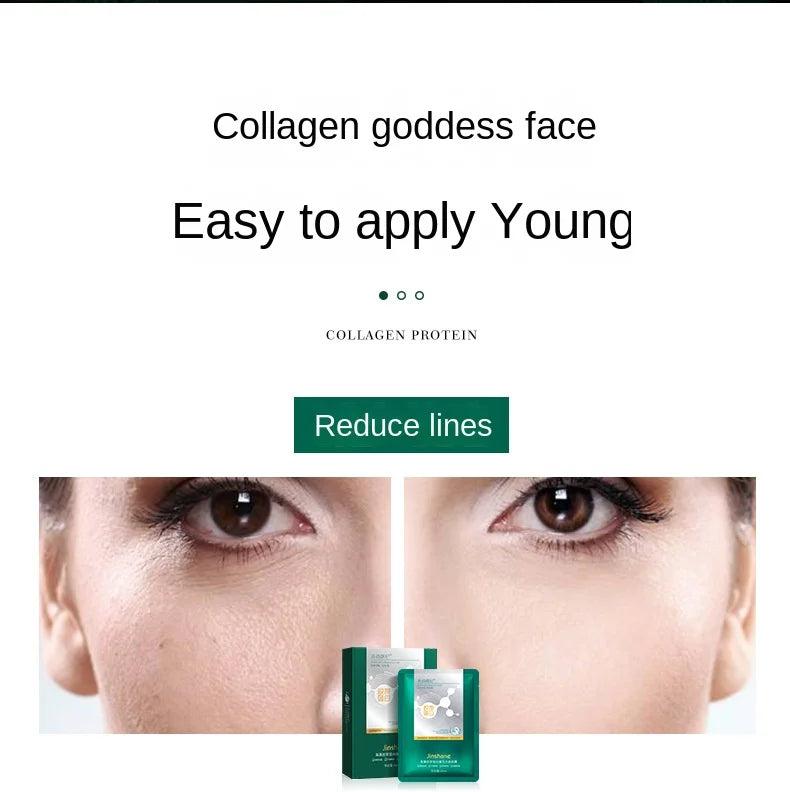 5pcs 30ml Seaweed Collagen Crystal Mask - Tiktok Hot Sale Replenishing Fruit Jelly Skin Care Masque