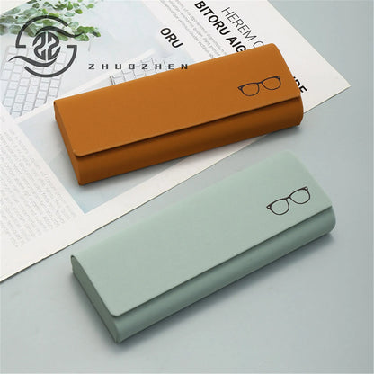 PU Leather Glasses Case: Men Women Sunglasses Myopia Presbyopia Storage Box - Portable Anti-Pressure Eyeglasses Bag, Eyewear Accessory