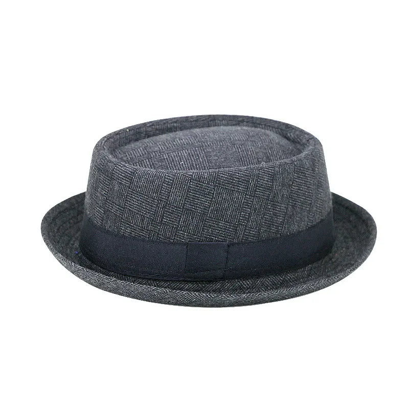 Cotton Sun Protection Jazz Hat for Men - Retro Style Top Hat for Outdoor Hip-Hop and Street Dance
