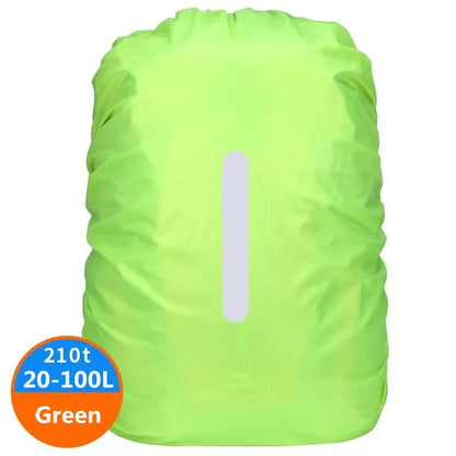 Reflective Waterproof Backpack Rain Cover 20-100L – Outdoor Safety Cover for Night Cycling, Hiking & Camping