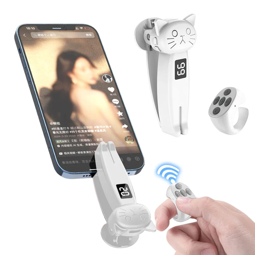 Bluetooth Screen Auto Clicker for Kindle Paperwhite - Automatic Page Turner and Simulated Finger Clicker Remote Control for TikTok