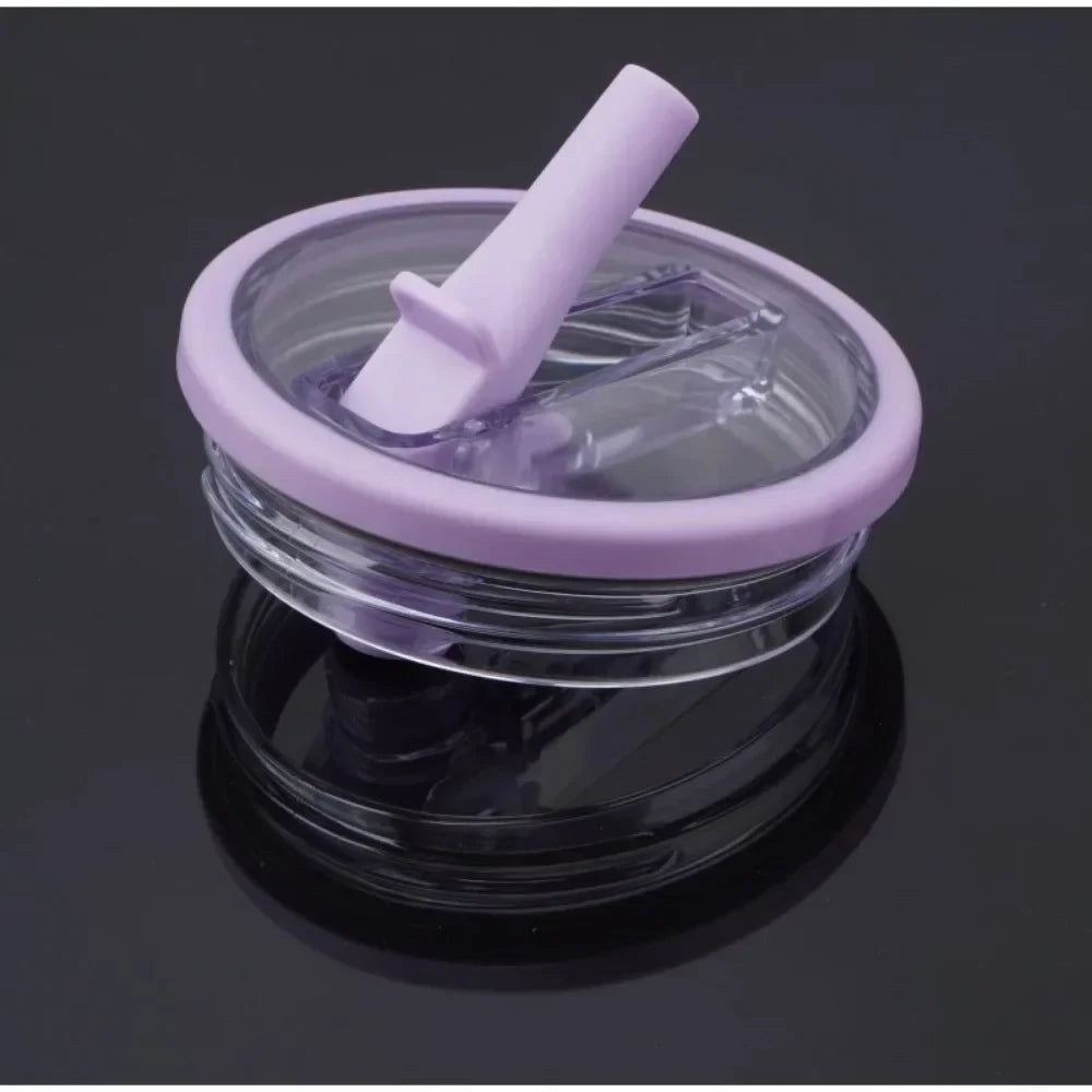 Spill-Proof 40oz Cup Lid for Stanley – Eco-Friendly Replacement with Spiral Straw Cover Accessory