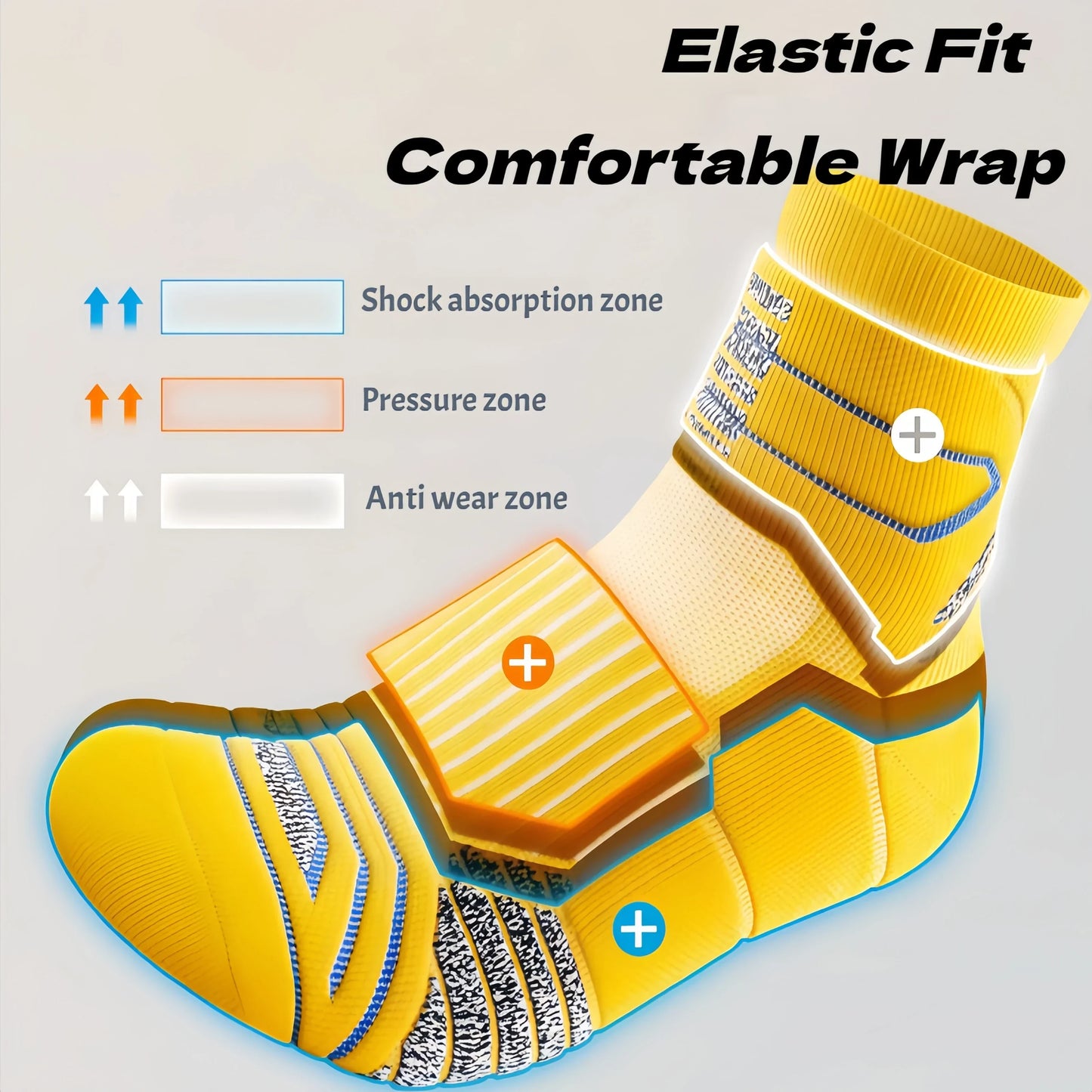 Professional Marathon Running Socks for Men – Thick Towel Bottom Sports Socks for Cycling & Basketball – Odor Control & Sweat Absorption Athletic Wear