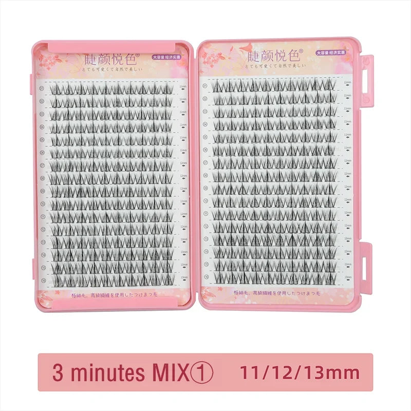 32 Rows Individual Eyelash Extensions – Professional Cluster Lashes for Grafting, Large Capacity by Flowerknow