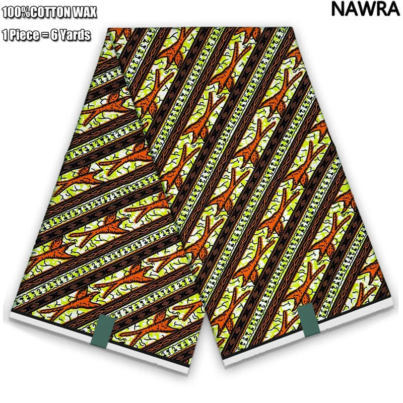 2026 African Real Wax Print Fabric - 100% Cotton Ghana Style Soft Ankara Pagne