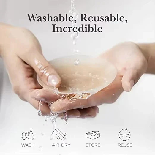 Reusable Silicone Nipple Covers for Women – Invisible Strapless Bra Pasties & Breast Petals