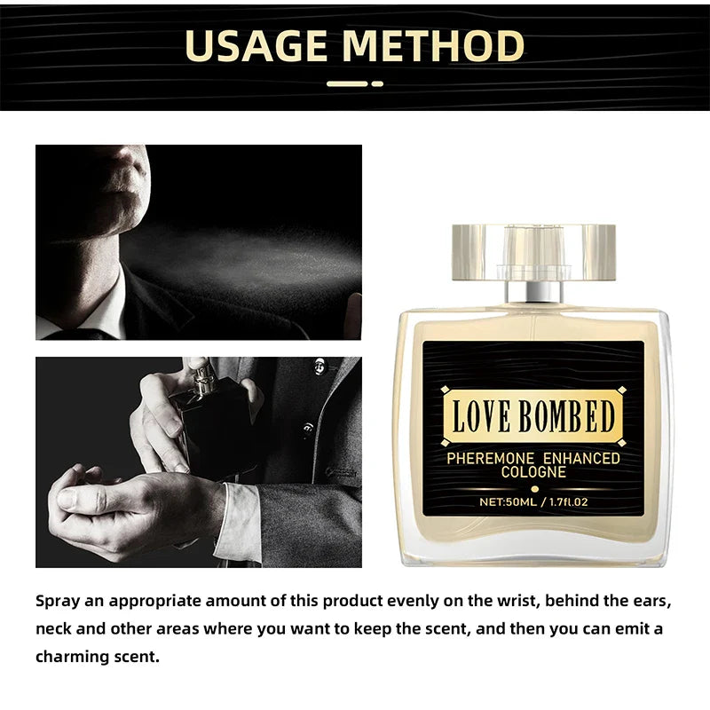 Pheromone Cologne for Men, Light Fresh Fragrance to Attract Women, Business Gentlemen’s Sexy Eau De Toilette