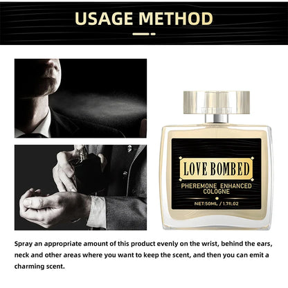 Pheromone Cologne for Men, Light Fresh Fragrance to Attract Women, Business Gentlemen’s Sexy Eau De Toilette