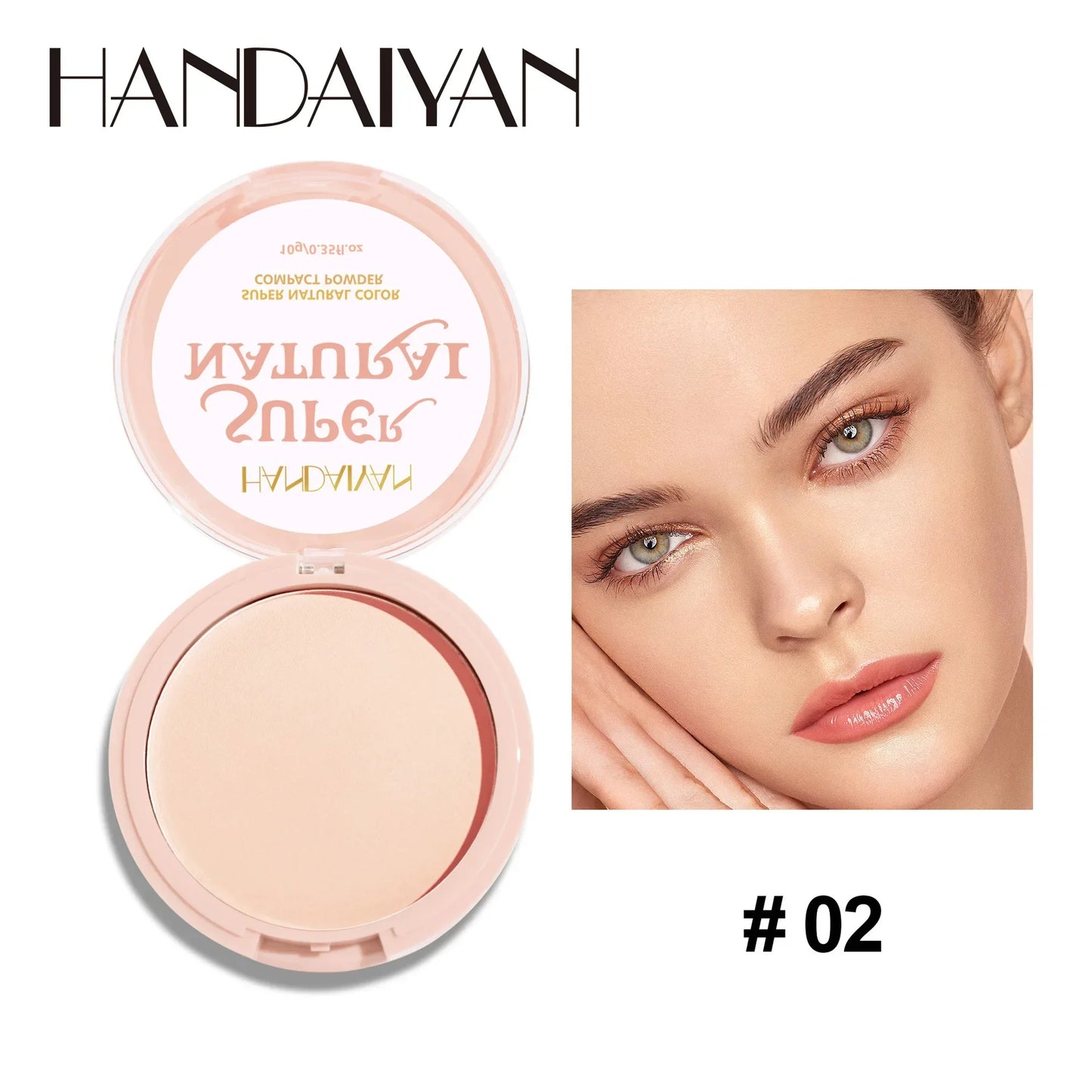 8-Color Matte Pressed Face Powder – 24H Oil Control, Full Coverage Waterproof Setting Foundation