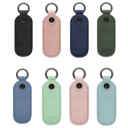 Leather USB Flash Drive Pouch — Protective Storage Case with Key Ring for U Disk, Memory Stick, and Digital Accessories
