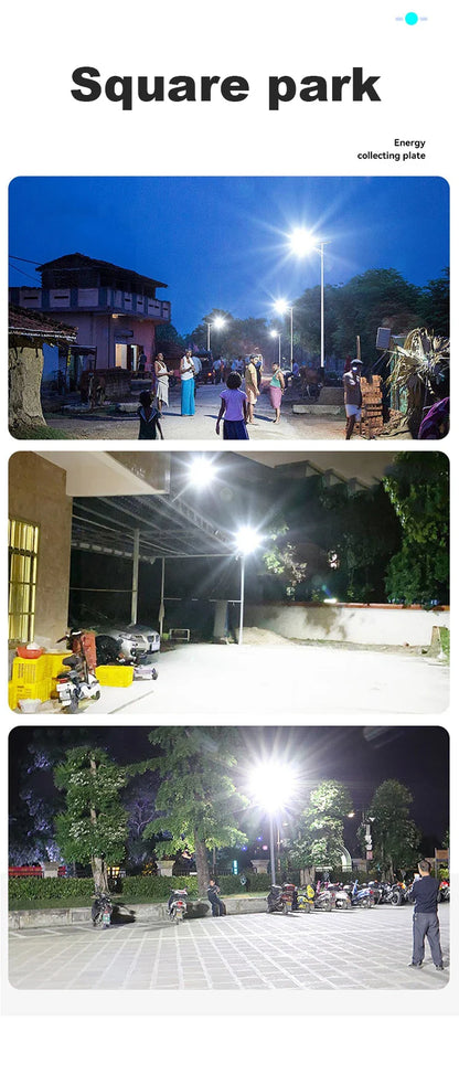 200W Outdoor Solar Street Light — Powerful 6000mAh Waterproof LED, Automatic Dusk-to-Dawn for Garage & Garden