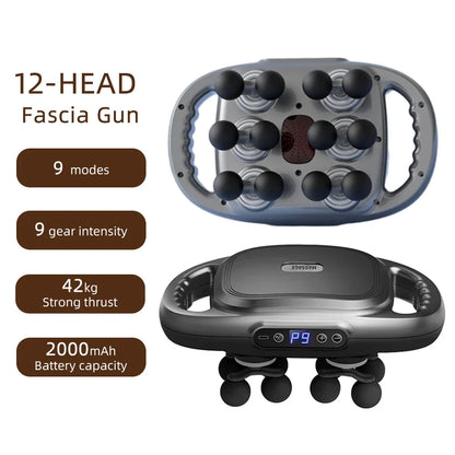 16-Head Fascia Massage Gun – High-Frequency Vibration Body Massager for Back, Waist, Neck, and Shoulders, Muscle Relief