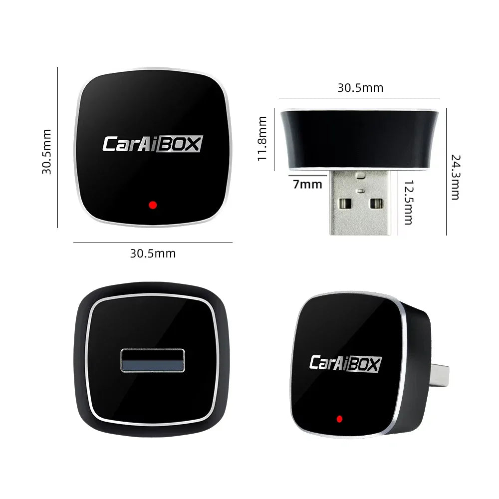 EKIY 2-in-1 Wireless CarPlay & Android Auto Dongle – AI Smart Box for Cars with Wired CarPlay