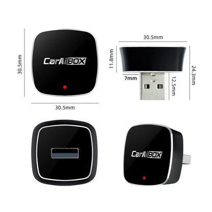 EKIY 2-in-1 AI Smart Box — Wireless CarPlay & Android Auto Adapter with Wired CarPlay for Car Intelligent Systems