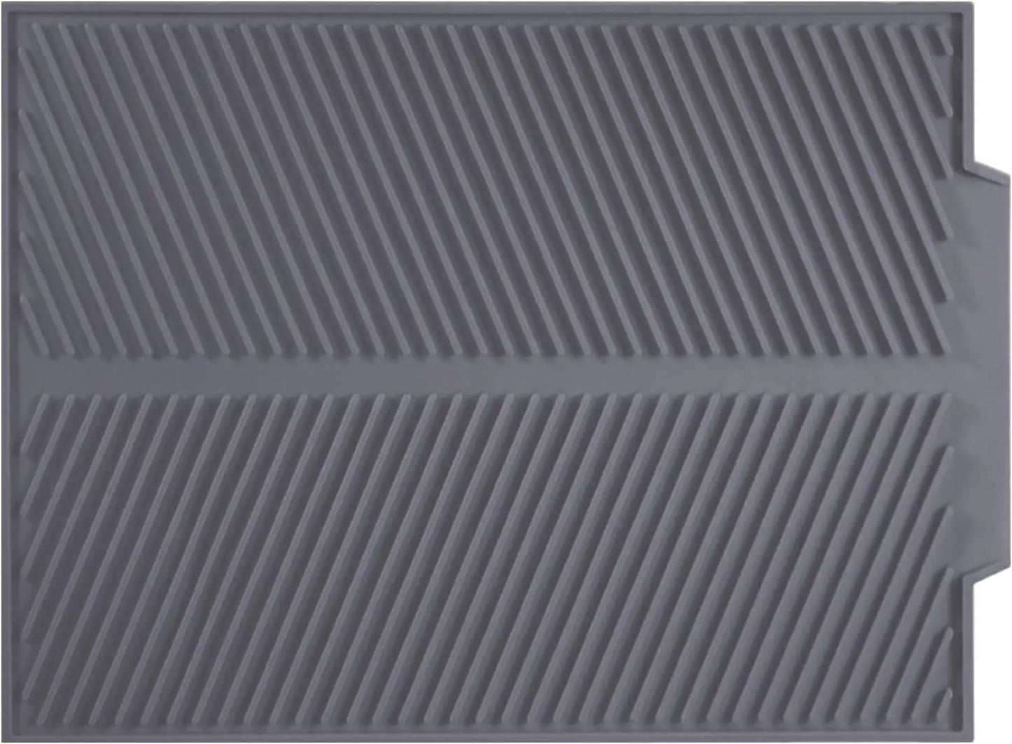 Silicone Dish Drying Mat for Kitchen Counter | Large Non-Slip, Heat Resistant, Easy Clean Foldable Pad