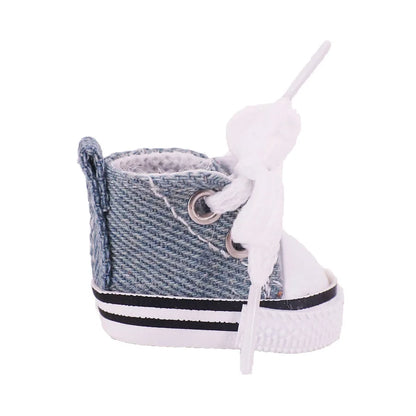 3.8cm Doll Canvas & Leather Shoes for 17cm Labubu Dolls – Cute Doll Clothes Accessories & Gift for Girls