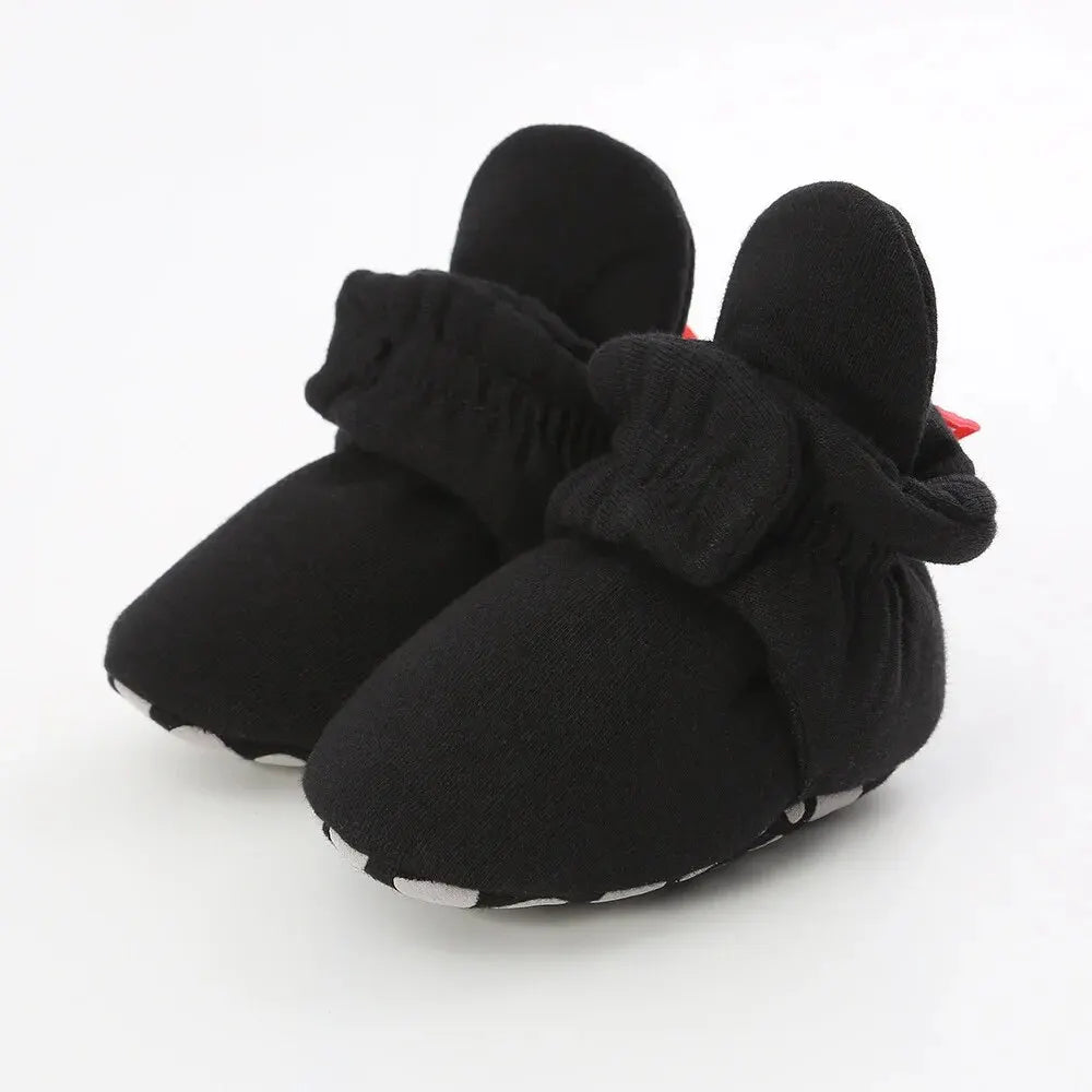 Meckior Baby Socks Shoes – Star Toddler First Walkers Booties, Soft Cotton Anti-Slip Shoes for Boys and Girls
