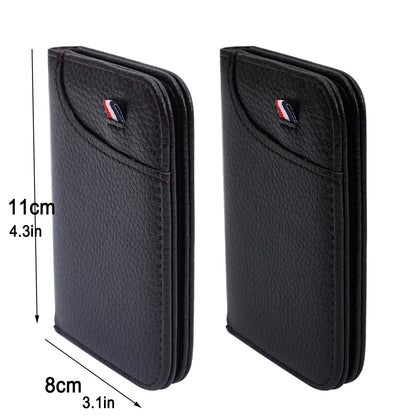 Ultra-Thin PU Leather Credit Card Wallet: Portable Slim Design for Men - Mini Purse Card Holder with Super Soft Feel